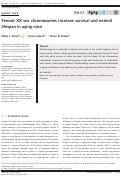 Cover page: Female XX sex chromosomes increase survival and extend lifespan in aging mice