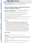 Cover page: MIRA: joint regulatory modeling of multimodal expression and chromatin accessibility in single cells.