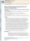 Cover page: Aspirin Use after a Prostate Cancer Diagnosis and Cancer Survival in a Prospective Cohort