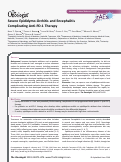 Cover page: Severe Epididymo‐Orchitis and Encephalitis Complicating Anti‐PD‐1 Therapy