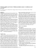 Cover page: Choline intake and risk of lethal prostate cancer: incidence and survival