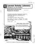 Cover page: LCW-TEMPERATURE SPECIFIC HEAT OF UBe13