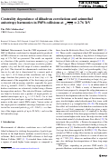 Cover page: Centrality dependence of dihadron correlations and azimuthal anisotropy harmonics in PbPb collisions at