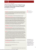 Cover page: A Randomized Clinical Trial of High-Dosage Coenzyme Q10 in Early Parkinson Disease: No Evidence of Benefit