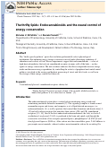 Cover page: The thrifty lipids: endocannabinoids and the neural control of energy conservation