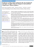 Cover page: Predictors of Discordance Between Dry Eye Symptoms and Signs: Insights From the Sjögrens International Collaborative Clinical Alliance.