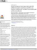 Cover page: Bone formation transcripts dominate the differential gene expression profile in an equine osteoporotic condition associated with pulmonary silicosis