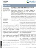 Cover page: Formation of uranium disulfide from a uranium thioamidate single-source precursor