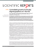 Cover page: Controllable growth of vertically aligned graphene on C-face SiC