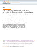 Cover page: The anthelmintic praziquantel is a human serotoninergic G-protein-coupled receptor ligand