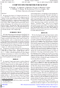 Cover page: Compton Spectrometer for FACET-II