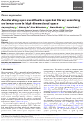 Cover page: Accelerating open modification spectral library searching on tensor core in high-dimensional space