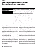 Cover page: Formation of robust bound states of interacting microwave photons