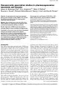 Cover page: Genome-wide association studies in pharmacogenomics