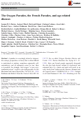 Cover page: The Oxygen Paradox, the French Paradox, and age-related diseases