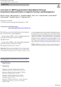 Cover page: Correction to: BDNF Augmentation Using Riluzole Reverses Doxorubicin-Induced Decline in Cognitive Function and Neurogenesis