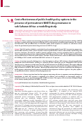 Cover page: Cost-effectiveness of public-health policy options in the presence of pretreatment NNRTI drug resistance in sub-Saharan Africa: a modelling study