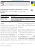 Cover page: Modal characteristics of structures considering dynamic soil-structure interaction effects