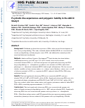 Cover page: Psychotic-like Experiences and Polygenic Liability in the Adolescent Brain Cognitive Development Study