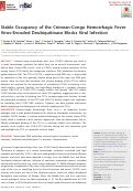 Cover page: Stable Occupancy of the Crimean-Congo Hemorrhagic Fever Virus-Encoded Deubiquitinase Blocks Viral Infection.