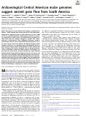 Cover page: Archaeological Central American maize genomes suggest ancient gene flow from South America.