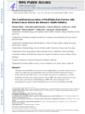 Cover page: The combined association of modifiable risk factors with breast cancer risk in the Women's Health Initiative