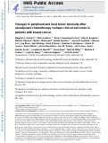 Cover page: Changes in Peripheral and Local Tumor Immunity after Neoadjuvant Chemotherapy Reshape Clinical Outcomes in Patients with Breast Cancer.