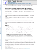 Cover page: Drug overdose mortality among residents of single room occupancy buildings in San Francisco, California, 2010-2017.