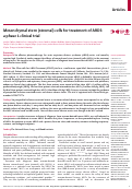 Cover page: Mesenchymal stem (stromal) cells for treatment of ARDS: a phase 1 clinical trial