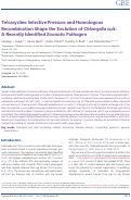 Cover page: Tetracycline Selective Pressure and Homologous Recombination Shape the Evolution of Chlamydia suis: A Recently Identified Zoonotic Pathogen.