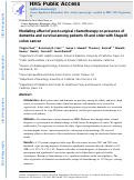 Cover page: Mediating Effect of Postsurgical Chemotherapy on Presence of Dementia and Survival among Patients 65 and Older with Stage III Colon Cancer