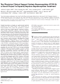 Cover page: The Physician Clinical Support System-Buprenorphine (PCSS-B): a Novel Project to Expand/Improve Buprenorphine Treatment