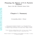 Cover page: Planning the Future of U.S. Particle Physics (Snowmass 2013): Chapter 1: Summary