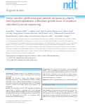 Cover page: Severe vascular calcification and tumoral calcinosis in a family with hyperphosphatemia: a fibroblast growth factor 23 mutation identified by exome sequencing