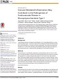 Cover page: Immune-Mediated Inflammation May Contribute to the Pathogenesis of Cardiovascular Disease in Mucopolysaccharidosis Type I