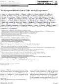 Cover page: The background model of the CUPID-Mo 0νββ experiment