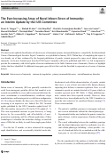 Cover page: The Ever-Increasing Array of Novel Inborn Errors of Immunity: an Interim Update by the IUIS Committee