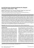 Cover page: An AAV Dual Vector Strategy Ameliorates the Stargardt Phenotype in Adult Abca4−/− Mice