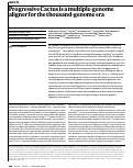 Cover page: Progressive Cactus is a multiple-genome aligner for the thousand-genome era