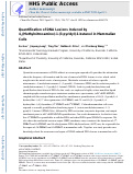 Cover page: Quantification of DNA Lesions Induced by 4-(Methylnitrosamino)-1-(3-pyridyl)-1-butanol in Mammalian Cells.