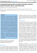 Cover page: Congenital erythropoietic porphyria (Gunther disease) – long-term follow up of a case and review