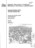 Cover page: Seasonal Variations of the 7Be Solar Neutrino Flux