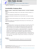 Cover page: Generalizability of Subgroup Effects.