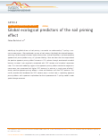 Cover page: Global ecological predictors of the soil priming effect.