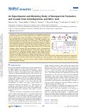 Cover page: An Experimental and Modeling Study of Nanoparticle Formation and Growth from Dimethylamine and Nitric Acid