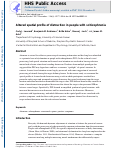 Cover page: Altered Spatial Profile of Distraction in People With Schizophrenia