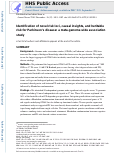 Cover page: Identification of novel risk loci, causal insights, and heritable risk for Parkinson's disease: a meta-analysis of genome-wide association studies