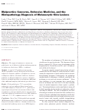 Cover page: Malpractice Concerns, Defensive Medicine, and the Histopathology Diagnosis of Melanocytic Skin Lesions