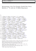 Cover page: Measurement of the two-neutrino double-beta decay half-life of 130Te with the CUORE-0 experiment