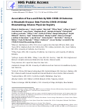 Cover page: Association of Race and Ethnicity With COVID‐19 Outcomes in Rheumatic Disease: Data From the COVID‐19 Global Rheumatology Alliance Physician Registry